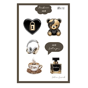 Grappige sticker, Cool Vibe-sticker, vinylsticker, laptopsticker, TikTok trending, moderne stickers, bff, heden, dagboekstickers, plannerstickers