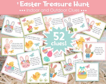 Easter Treasure Hunt - Outdoor Easter Treasure Hunt - Indoor Easter Treasure Hunt - Outdoor Easter Scavenger Hunt - Easter Scavenger Hunt