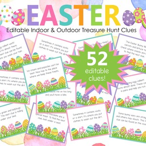 Easter Treasure Hunt - Outdoor Easter Treasure Hunt - Indoor Easter Treasure Hunt - Outdoor Easter Scavenger Hunt - Easter Scavenger Hunt