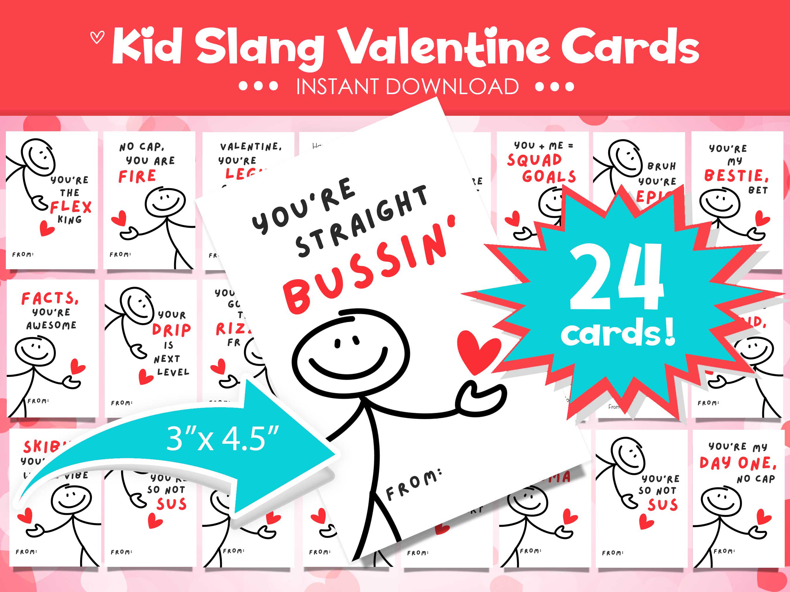 Slang Kids Valentine's Cards - Tween Valentine Cards - Cool Valentine ...