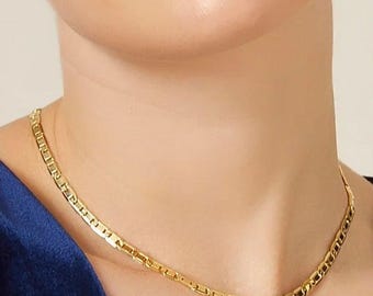 14K Gold Valentino Chain Necklace