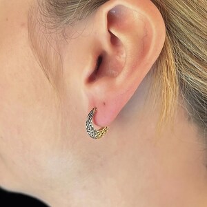 14K Gold Nattiyan Hoop Earrings 2