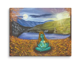 Autumn Equinox Canvas Print, Mabon, Mother Earth