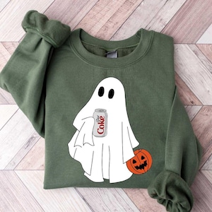 Halloween Diet Coke Sweatshirt, Diet Coke Ghost Sweatshirt, Funny Ghost Diet Coke Sweatshirt, Diet Coke Sweatshirt, Halloween Diet Coke