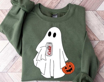 Halloween Diet Coke Sweatshirt, Diet Coke Ghost Sweatshirt, Funny Ghost Diet Coke Sweatshirt, Diet Coke Sweatshirt, Halloween Diet Coke