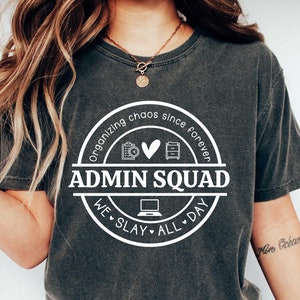 Admin Office Squad, Group Team Matching, Gift for Admin, Admin Assistant, Office T-Shirt, Coworker Shirt, Matching Staff Shirt