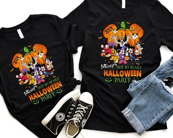 Retro Mickey Minnie Halloween Couple Shirts, Mickey Ghost Shirt, Minnie Ghost Shirt, Spooky Season Shirt, Disney Halloween Shirt