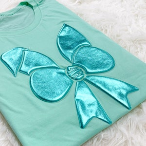 Cute Easter Bunny Puff Shirt, Easter Coquette Puff Sweatshirt, Embossed Easter Shirts for Women, Ladies Glitter Shirt, Trendy Easter Day Tee