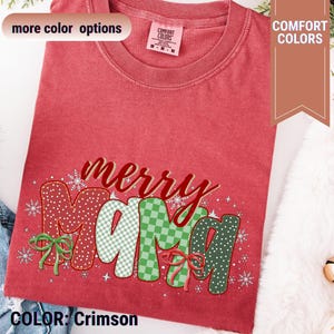 Comfort Colors One Merry Mama Shirt: Christmas Gift For Mama