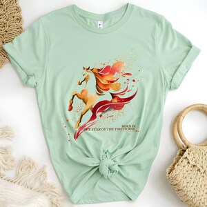 Fire Horse Shirt | Born in the Year of the Fire Horse | 1966 Zodiac Shirt | Chinese Zodiac Horse Tee | Birthday Gift immagine 12
