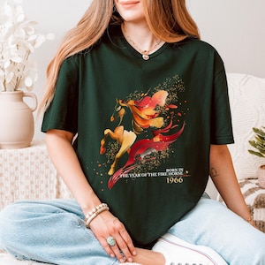 Fire Horse Shirt | Born in the Year of the Fire Horse | 1966 Zodiac Shirt | Chinese Zodiac Horse Tee | Birthday Gift immagine 14