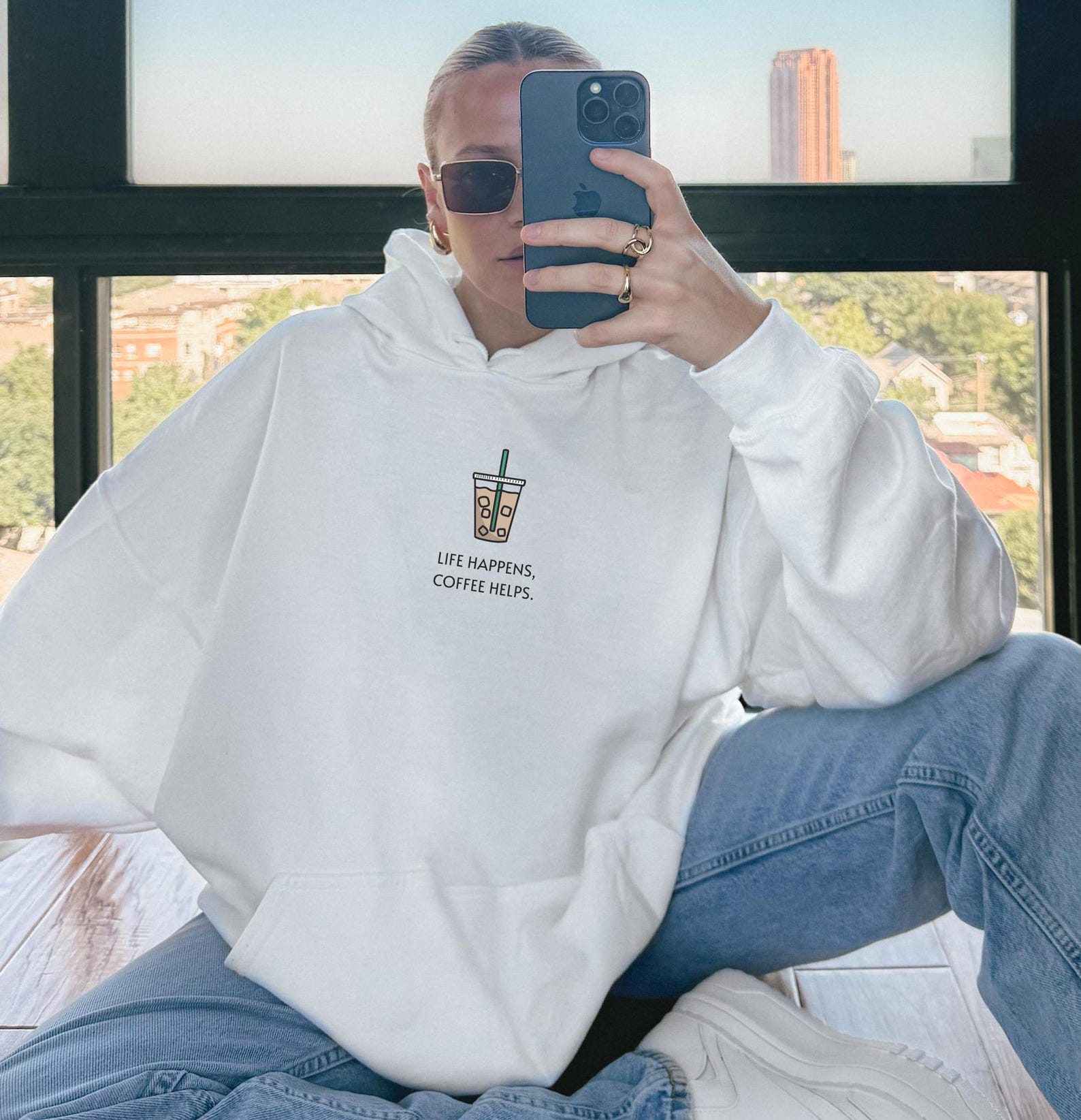 Men's Premium Hoodie - My Mind On Coffee