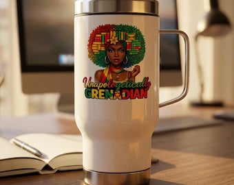 Taza de viaje granadina / Acero inoxidable de 414 ml (14 oz)