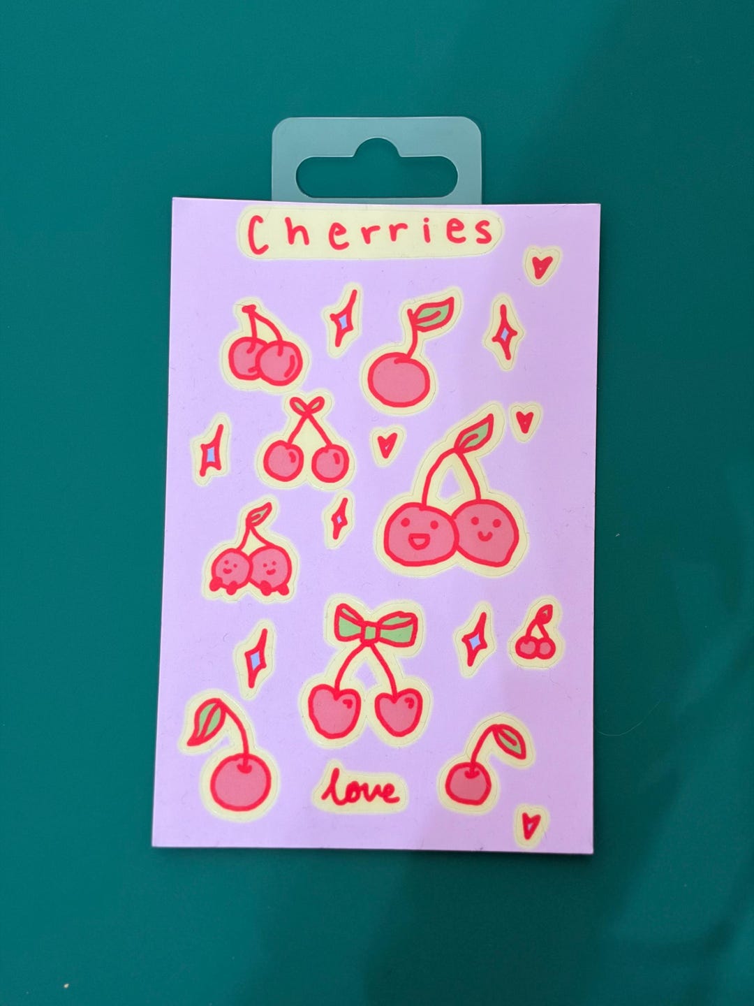 Cherry Sticker Sheet - Etsy