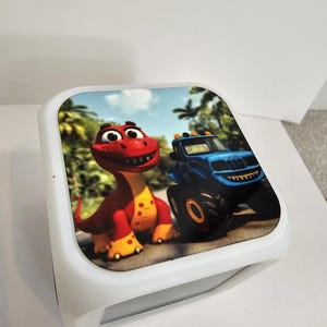 Monster truck and Dinoaur digital clock | multi colours