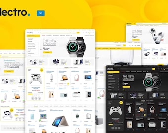 Electro - Elektronicawinkel WooCommerce-thema | Compatibel met WP Bakery en Elementor | Modern ontwerp | Demo-import met één klik