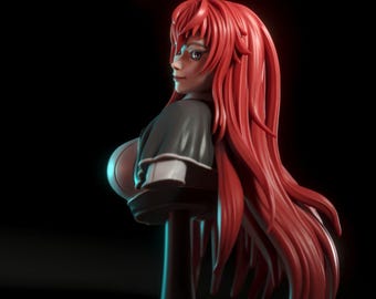 Rias Gremory Buste | High School dxd anime-beeldje (3D-afdrukmodel)