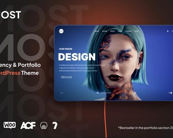 Most - Creative Agency Portfolio WordPress Theme | Elementor & WooCommerce Ready | Modern Design | One-Click Demo Import