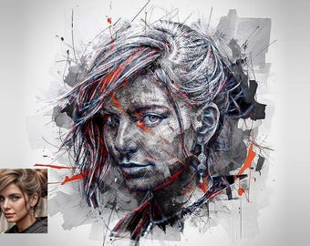 Photoshop-sjabloon inktvlek – creatief spateffect