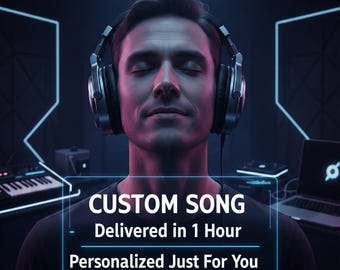 Custom Lied in 1 Uur – Gepersonaliseerd Liefdes- of Rapnummer MP3 – Uniek Digitaal Cadeau voor Haar of Hem