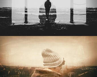 Photoshop-actie met dubbele belichting: creatief overvloeieffect van foto's