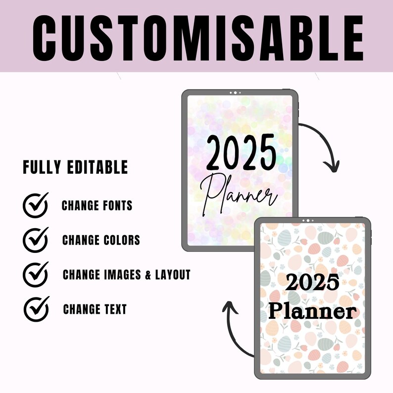 2025 Digital Planner | Daily, Weekly, Monthly | Goodnotes, Canva (PDF ...