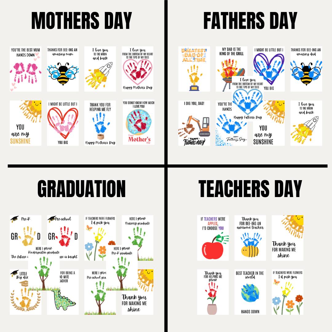 Handprint Event Map Handprint and Footprint Craft Mega-bundle| Printable DIY Craft ...