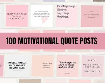 Social Media Quote Template| Motivational Instagram Quotes| Inspiration Quotes| Pink Instagram Story Template| Canva Instagram| Done For You