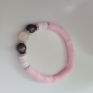 Heishi pearl bracelet