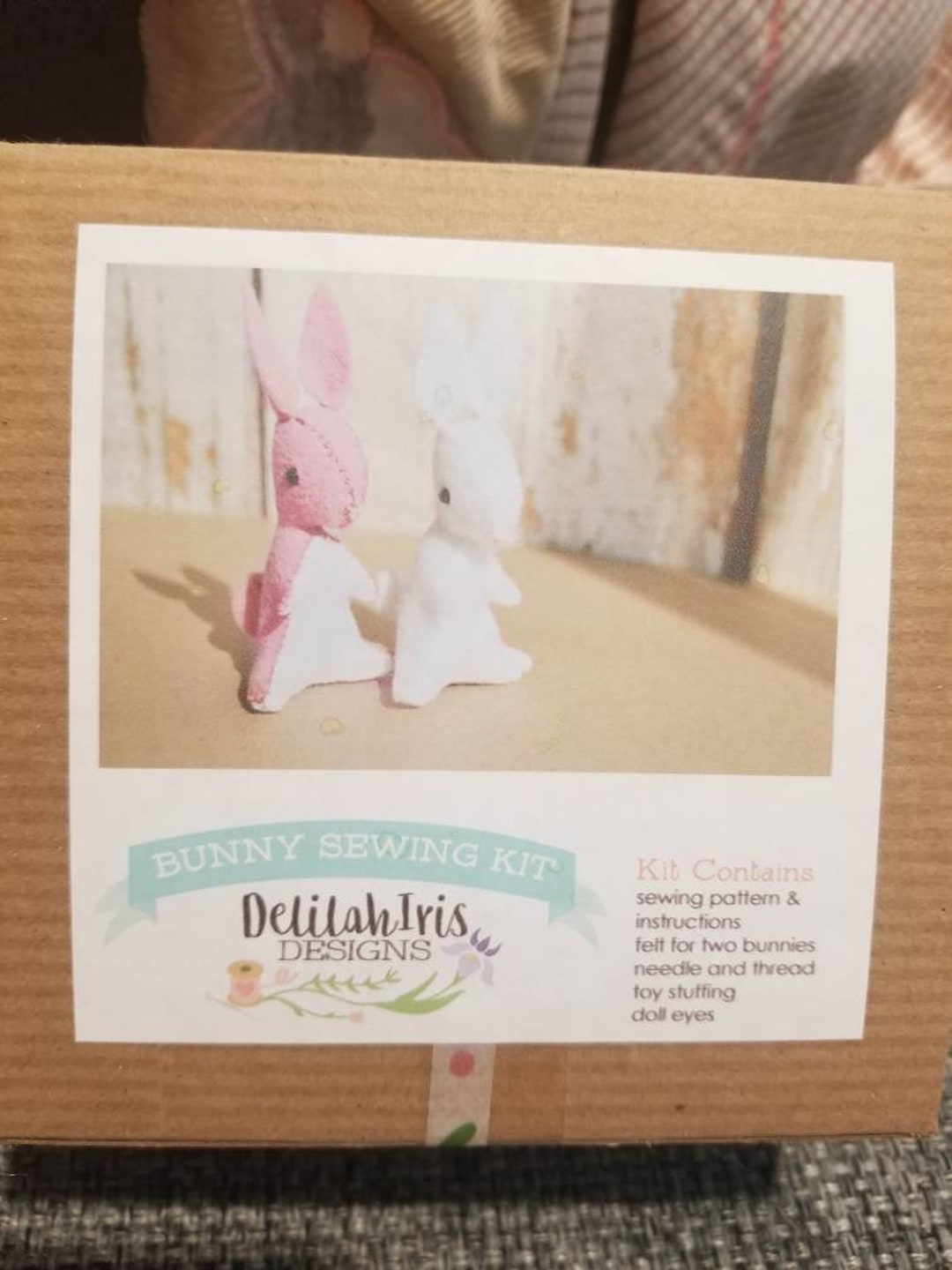 Bunny Sewing Kit | DIY Felt Craft, Make 2 Bunnies - Etsy