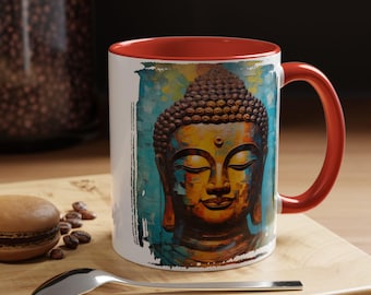 Abstract Buddha Mug, Zen Meditation Tea Cup