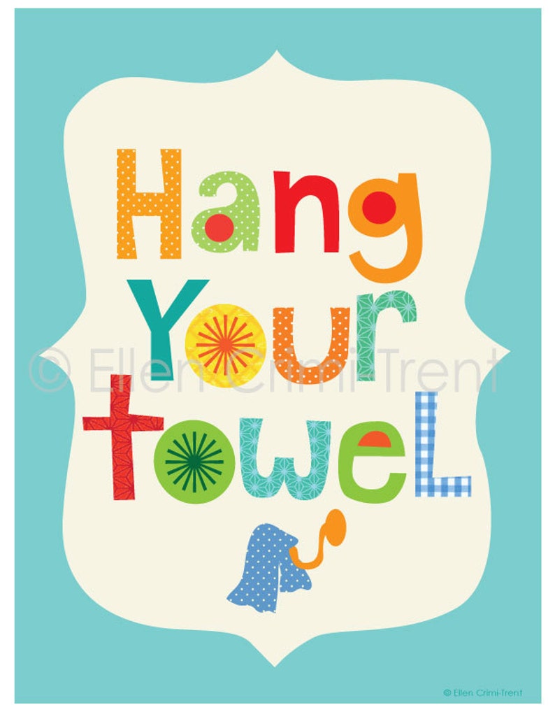 Kids Bathroom Decor Kids Bathroom Wall Art/bathroom Manners/ - Etsy