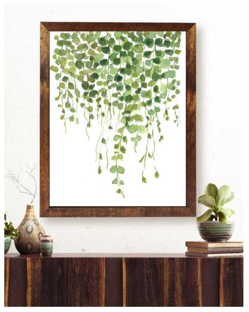 Botanische Wandkunst 3-teilig – Salbeigrün, Aquarell Wildblumen, Je 30x40 Cm, Gerahmt