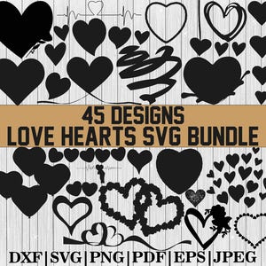 Herz Rahmen svg Bundle, Blumenherz svg, Herzrahmen Clipart, Herz svg Bundle, Valentine Herz svg, Herzrahmen Silhouette, Floral svg, Png