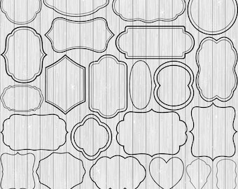 Classic Frames Svg Bundle,  Labels Svg, Decorative Frames Svg, Label Frames Clipart, Label Borders Svg, Frames Svg, Vintage Frames Svg,Png