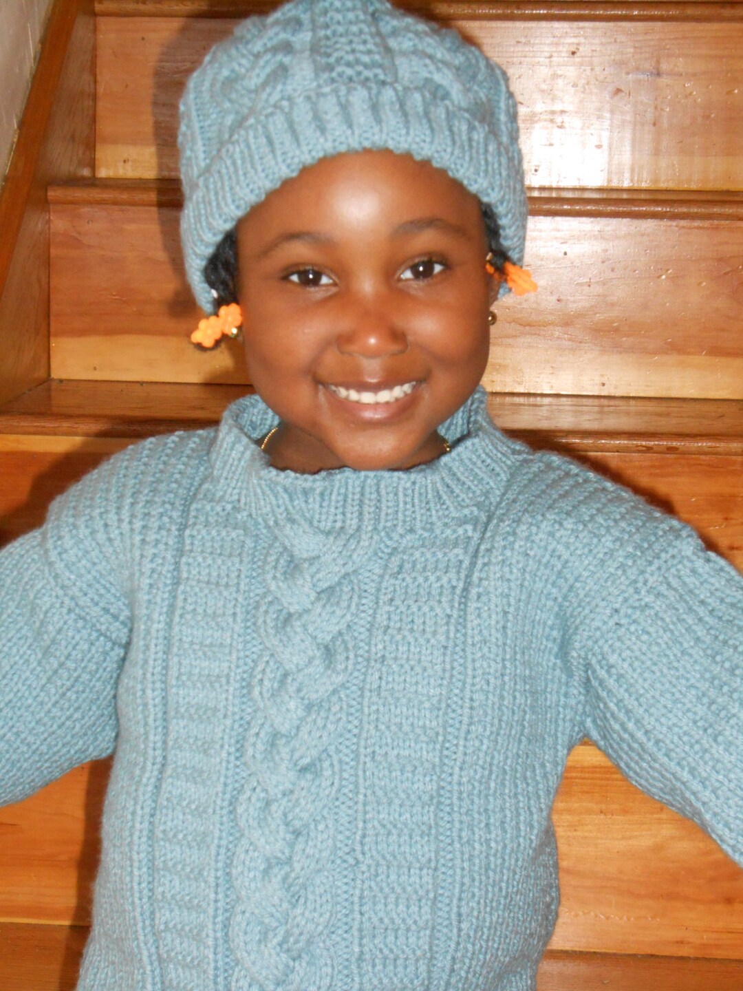 Unisex Cable Sweater &hat set Tamaño 66X Etsy España