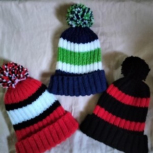 Hand Knitted hats, Handknit Colorful hats, Adult Hat, Child handknit hats, fits age 8 to Adult, Select Hat color when ordering
