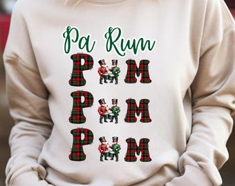 Pa Rum Pum Pum Plaid Drummer Boy PNG (Descarga digital)