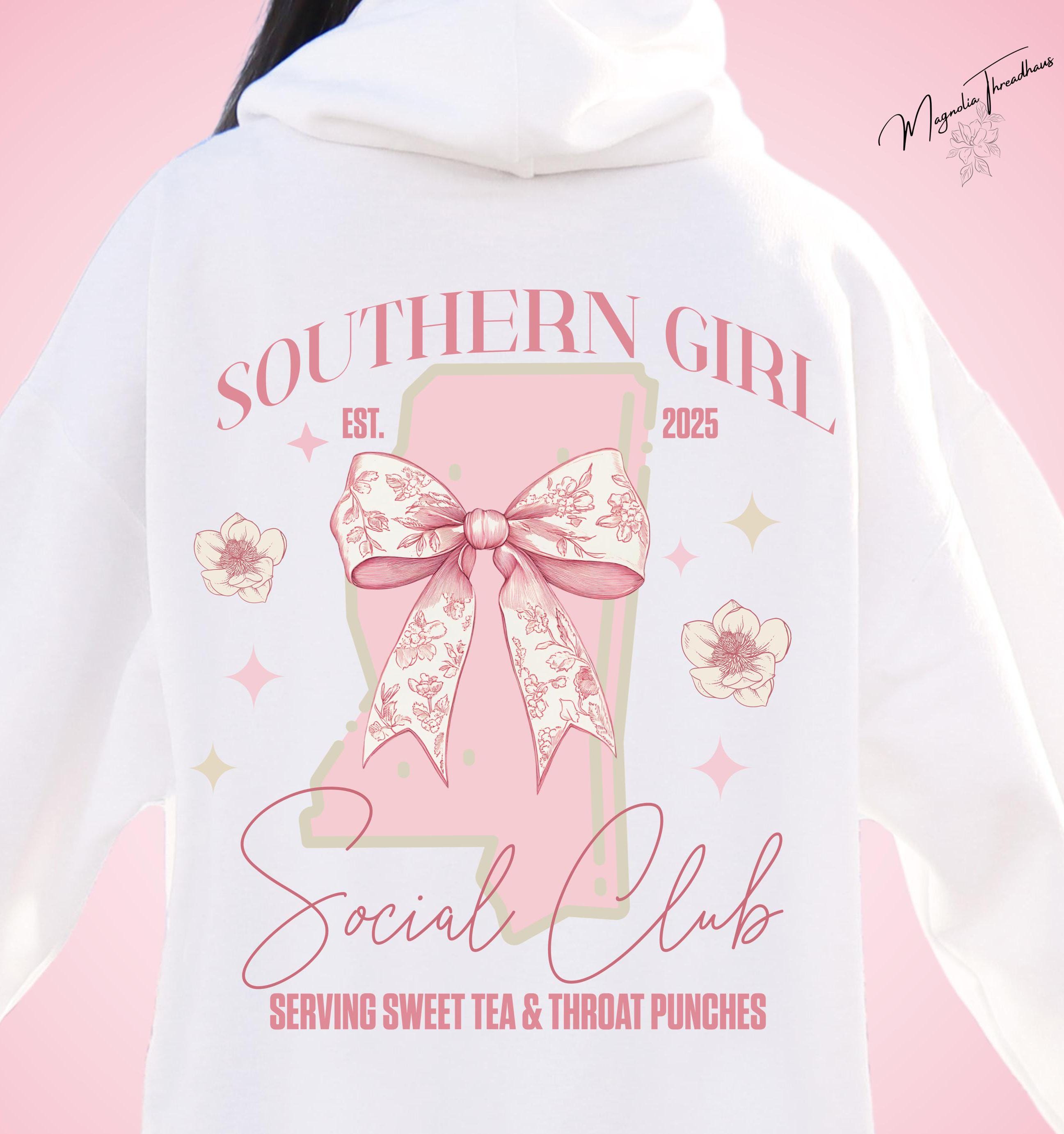 Southern Girl Society Sweatshirt/hoodie With Personalized Name