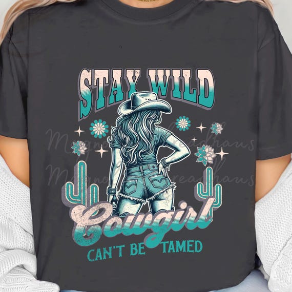 Stay Wild Cowgirl T-Shirt | Comfort Colors Rustic Tee
