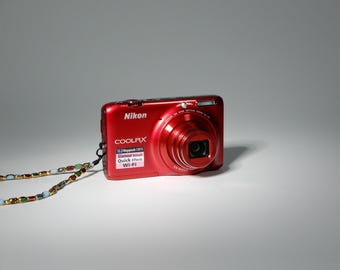 Nikon Coolpix S8200 Digital Camera / Rare Red Color / Digicam