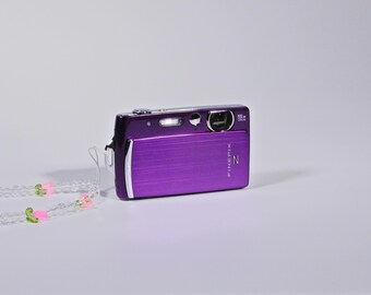 Fotocamera digitale Fujifilm FinePix Z110 viola, anno 2000, confezione regalo.