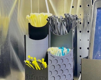 Magnetische houder met ritssluiting: 3D-geprinte gereedschapsorganizer, rubberen magneten