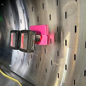 Save Toolbox Drawer Space - Hanging Milwaukee M12 Battery Holders for ICON & Snapon Lockers/Hutches