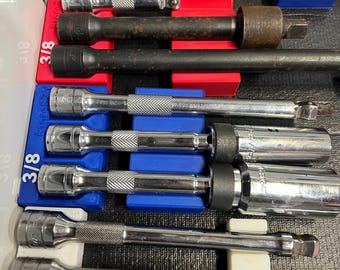 Custom Extension Storage Holder: Toolbox Organizer with Magnet or No Magnet Option