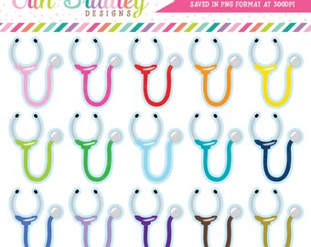 Stethoscope Clipart, Doctors Appointment or Nurse Clip Art Graphics