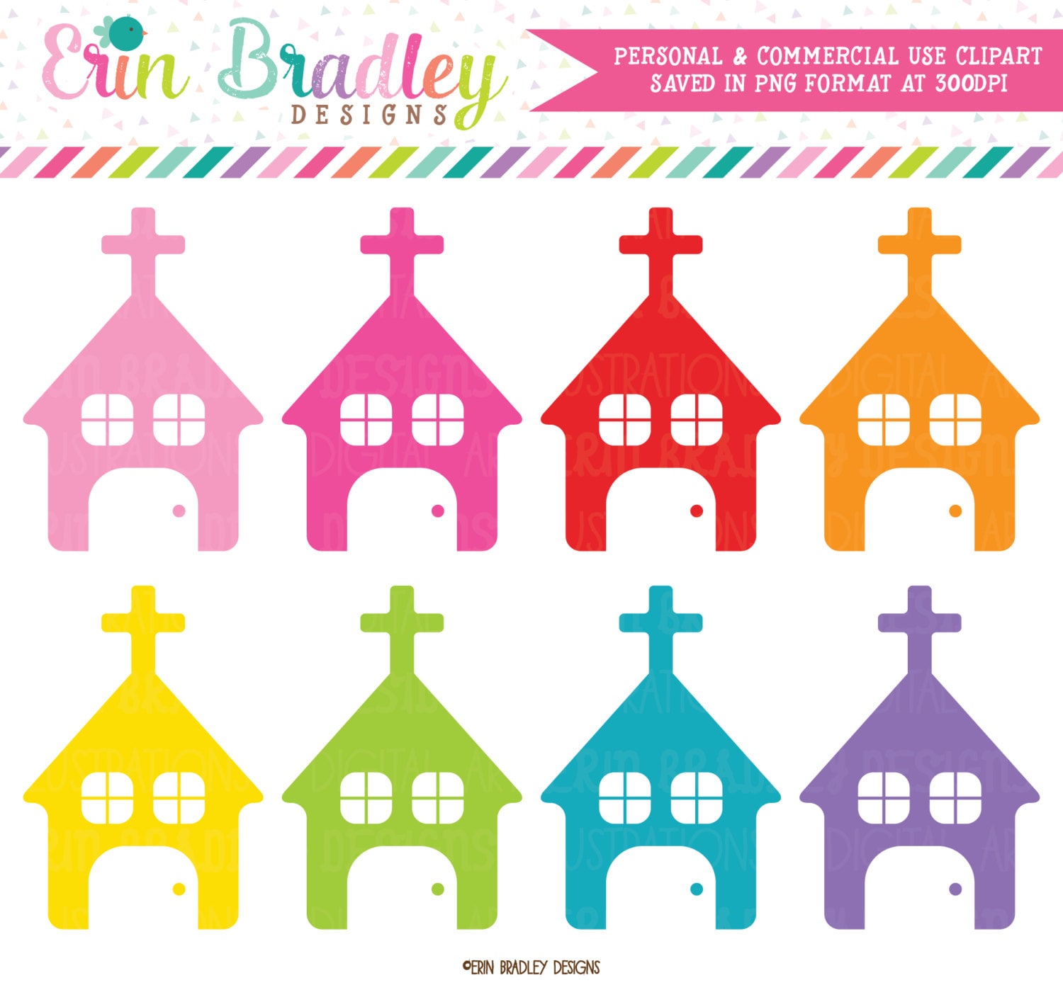Church Clipart Graphics Small Group Clip Art Commercial Use - Etsy