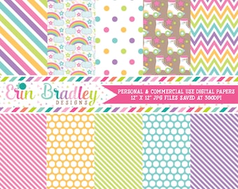 Roller Skating Party Commercial Use Digital Paper Pack