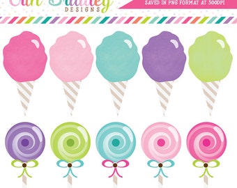 Suikerspin en lollies Clipart Clip Art Persoonlijk en commercieel gebruik Direct downloaden