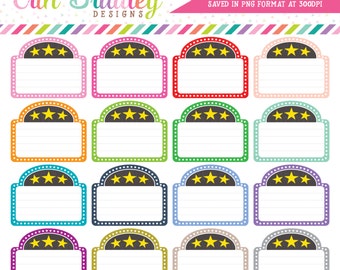 Marquee Clipart Movie Theater Clip Art Graphics for Date Nights Girls Night Out or New Releases